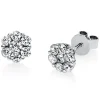 Ohrstecker aus 750 Gold Weißgold 14 Diamanten 1,03ct TW-SI B:7,9mm