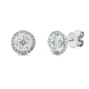 Ohrstecker aus 750 Gold Weißgold 50 Diamanten 0,88ct TW-SI Ø8,5mm