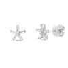 Ohrstecker aus 750 Gold Weißgold 12 Diamanten 0,37ct TW-SI 8x8,4mm