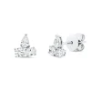 Ohrstecker aus 750 Gold Weißgold 6 Diamanten 0,52ct TW-SI 6,7x6,2mm