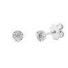 Ohrstecker aus 750 Gold Weißgold 14 Diamanten 0,21ct TW-SI 4,4x4,4mm