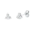 Ohrstecker aus 585 Gold Weißgold 6 Diamanten 0,39ct W-SI/PI 5,5x6mm