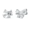 Ohrstecker aus 750 Gold Weißgold 10 Diamanten 1,01ct W-SI 7,2x9,6mm