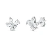Ohrstecker aus 585 Gold Weißgold 10 Diamanten 0,58ct 8,3x8,1mm