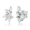 Ohrstecker aus 750 Gold Weißgold 16 Diamanten 2,19ct 17,3x11,3mm