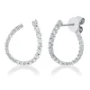 Ohrstecker aus 750 Gold Weißgold 44 Diamanten 0,84ct 18,2x14,4mm