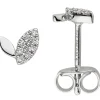 Ohrstecker aus 585 Gold Weißgold mit 16 Diamanten 0.08Ct Ohrringe