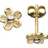 Ohrstecker Blume Blümchen aus 333 Gold Gelbgold Kinder Ohrringe Ohrschmuck