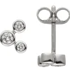 Ohrstecker 6 Diamanten Brillanten 0,16 Ct 585 Gold Weißgold Ohrringe