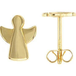 Ohrstecker Engel 7,3x5,8mm aus 333 Gold Gelbgold Ohrringe Ohrschmuck schlicht