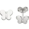 Ohrstecker für Kinder Ohrringe Schmetterling aus 925 Sterlingsilber, rhodiniert