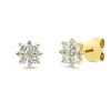 Ohrstecker 585 Gelbgold 8 Brillanten 0,41ct I-SI 10 Brillanten 0,05ct I-SI Ø6,6mm