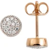 Ohrstecker 585 Gold Rotgold mit 28 Diamanten Brillanten 0,13ct Ohrringe