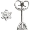 Ohrstecker 585 Gold Weißgold mit 2 Brillanten 0,5 Ct 4,7mm Ohrringe