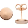 Ohrstecker 8mm Ohrringe Studs Ohrschmuck, rund, Edelstahl mit Rotgold-Farbe