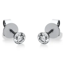 Ohrstecker Ohrringe aus 950 Platin mit 2 Diamanten Brillanten 0,50 Ct. Zarge