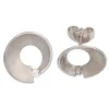 Ohrstecker Ohrringe mit 2 Brillanten 0.07Ct W/SI 585 Gold Weißgold matt Damen