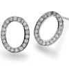 Ohrstecker Ohrringe mit 40 Diamanten Brillanten 0,40ct 750 Gold Weißgold