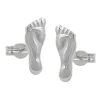 Ohrstecker Ohrringe Ohrschmuck, Füße Barfuß, 925 Silber