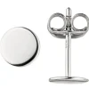 Ohrstecker Ohrringe runde Plättchen Ø 6,2mm aus 925 Silber rhodiniert Ohrschmuck