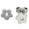 Ohrstecker Stecker Blumen Bluten 925 Silber Ohrschmuck mit Zirkonia