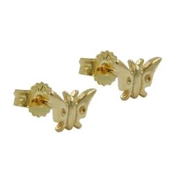 Ohrstecker Stecker Goldschmuck Schmetterling 9Kt 375 Gelbgold Ohrschmuck Damen