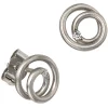 Ohrstecker Stecker Spirale rund Diamant 0.03Ct W/SI Brillant 950 Platin Damen