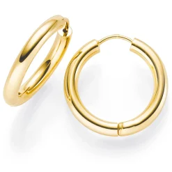 Paar Creole Creolen 21x3mm 585 Gold Gelbgold Ohrringe Ohrschmuck rund