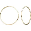 Paar Creolen 39,1x1,7mm aus 333 Gold Gelbgold Ohrringe rund glänzend Damen