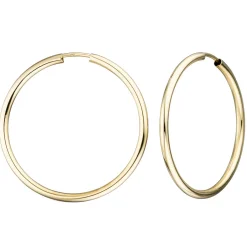 Paar Creolen 28,6x1,7mm aus 333 Gold Gelbgold Ohrringe rund glänzend Damen