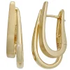 Paar Creolen 5,3x22,2mm Klappcreolen Ohrringe aus 585 Gold Gelbgold