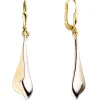 Paar Ohrhänger 8,2x41,4mm Ohrringe Boutons aus 333 Gold Gelbgold Damen