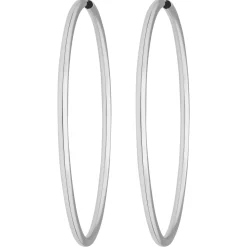 Paar Ohrringe Creolen rund groß Ohrschmuck aus 925 Silber 60x2,5mm