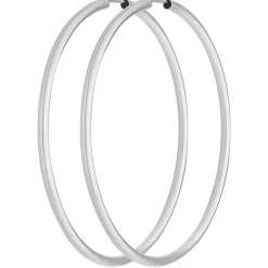 Paar Ohrringe Creolen rund groß Ohrschmuck aus 925 Silber 60x2,5mm