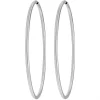 Paar Ohrringe Creolen rund groß XL aus 925 Silber rhodiniert 70x2,5mm