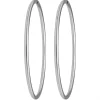Paar Ohrringe Creolen rund groß XL Ohrschmuck aus 925 Silber rhodiniert 70x3mm
