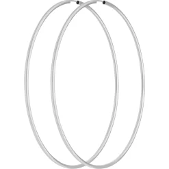 Paar Ohrringe Creolen rund groß XXL Ohrschmuck aus 925 Silber 79x2mm