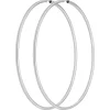 Paar Ohrringe Creolen rund groß XXL Ohrschmuck aus 925 Silber 80x2,5mm