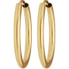 Paar Ohrringe Creolen rund schlicht Ohrschmuck aus 333 Gold Gelbgold 20x2mm
