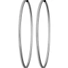 Paar Ohrringe Creolen rund schlicht Ohrschmuck aus 585 Gold Weißgold 48x2mm