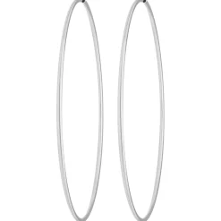 Paar Ohrringe Creolen rund sehr groß XXXL Ohrschmuck aus 925 Silber 99x2mm