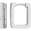 Paar Ohrringe Creolen Viereck kantig Ohrschmuck aus 925 Silber 16,5x2,2mm