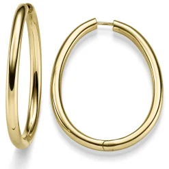 Paar Ohrringe Creolen 48x37mm aus 585 Gold Gelbgold glänzend Ohrschmuck