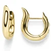 Paar Ohrringe Creolen 16x4mm Ohrschmuck aus 585 Gold Gelbgold glänzend schlicht