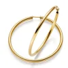 Paar Ohrringe Creolen 52x3mm rund 585 Gold Gelbgold Ohrschmuck Damen