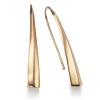 Paar Ohrringe Ohrhänger 43x6mm aus 585 Gold Rotgold Ohrschmuck modern schlicht