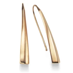 Paar Ohrringe Ohrhänger 43x6mm aus 585 Gold Rotgold Ohrschmuck modern schlicht