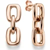 Paar Ohrringe Ohrhänger 27x9,3mm Ohrschmuck aus 585 Gold Rotgold glänzend