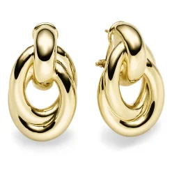 Paar Ohrstecker aus 585 Gold Gelbgold mit Omega-Verschluss Ohrringe Ohrschmuck