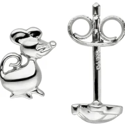 Paar Ohrstecker Maus Mäuse aus 925 Silber Ohrringe Ohrschmuck für Kinder